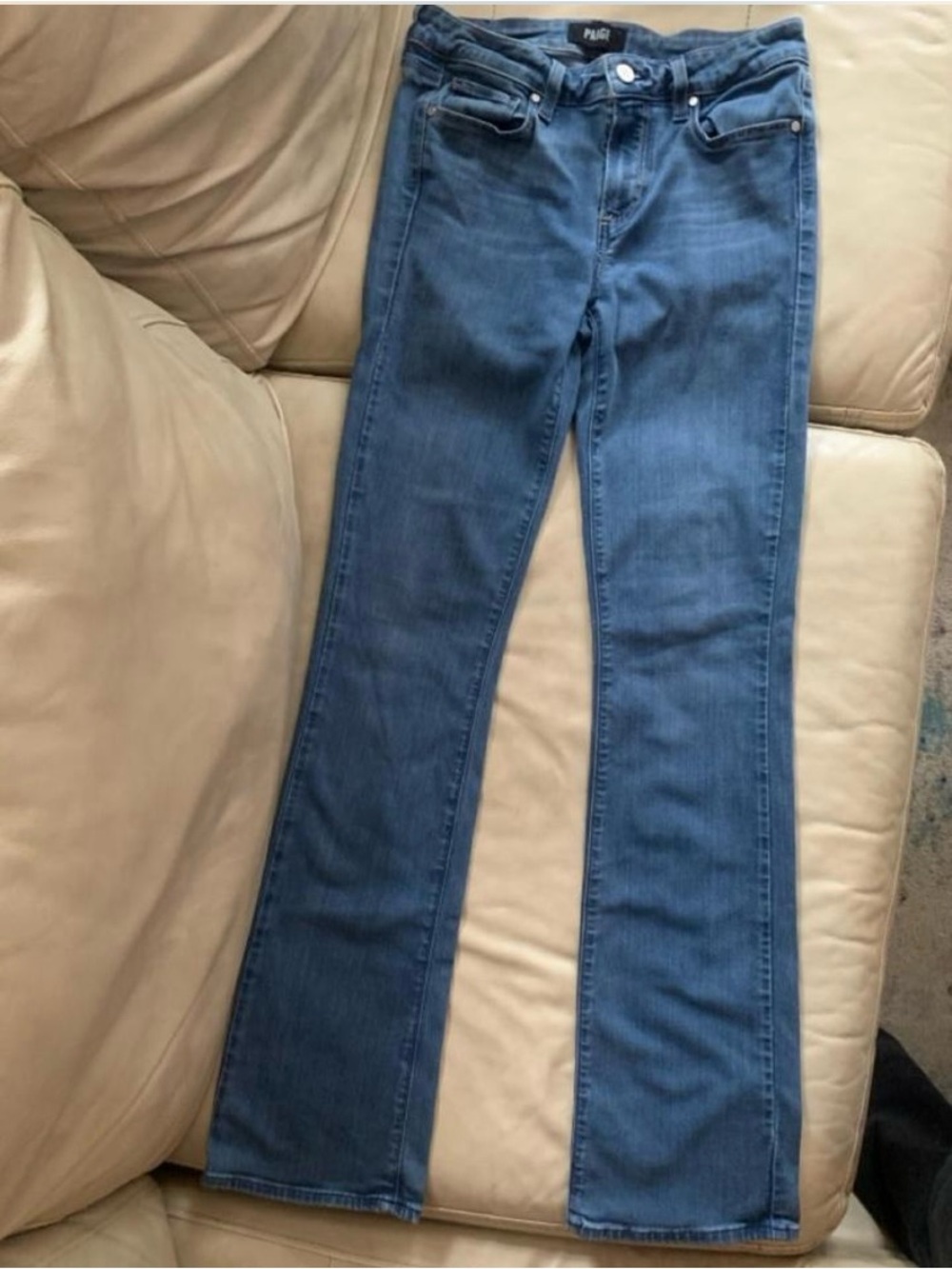 PAIGE Bootcut Blue Jeans for Women